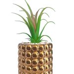 Gold beaded Flower pot