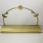 Wood and Metal Moon Shelf
