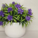 white Potted vase flower